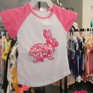 Rabbit Short Sleeve Shirt Girls 12 - 18 Months